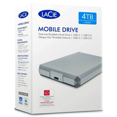 lacie mobile drive 4tb.